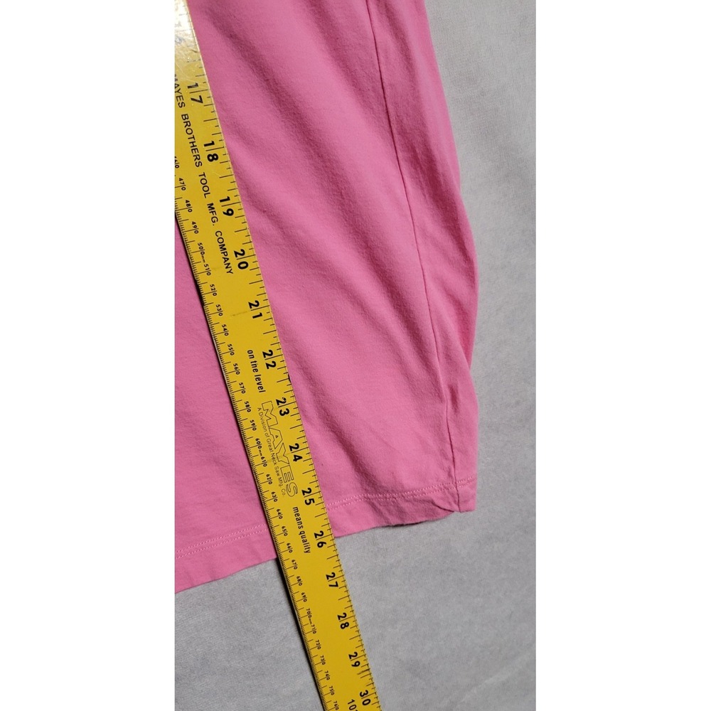 Pink W Crochet Trim Ss Lilly Pulitzer Top With Drawstring Sleeves Size XL - Picture 6 of 9